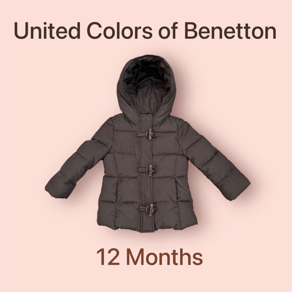 Benetton Toddler Puffer Jacket ~ Baby Winter Jacket ~